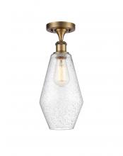 Innovations Lighting 516-1C-BB-G654-7 - Cindyrella - 1 Light - 7 inch - Brushed Brass - Semi-Flush Mount