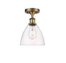 Innovations Lighting 516-1C-BB-GBD-752 - Bristol - 1 Light - 8 inch - Brushed Brass - Semi-Flush Mount