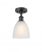 Innovations Lighting 516-1C-BK-G381 - Castile - 1 Light - 6 inch - Matte Black - Semi-Flush Mount