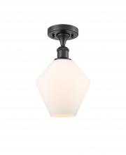 Innovations Lighting 516-1C-BK-G651-8 - Cindyrella - 1 Light - 8 inch - Matte Black - Semi-Flush Mount