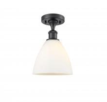 Innovations Lighting 516-1C-BK-GBD-751 - Bristol - 1 Light - 8 inch - Matte Black - Semi-Flush Mount