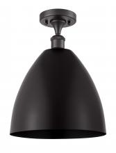 Innovations Lighting 516-1C-BK-MBD-12-BK - Bristol - 1 Light - 12 inch - Matte Black - Semi-Flush Mount