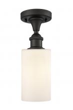 Innovations Lighting 516-1C-OB-G801 - Clymer - 1 Light - 4 inch - Oil Rubbed Bronze - Semi-Flush Mount