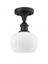 Innovations Lighting 516-1C-OB-G91 - Fenton - 1 Light - 7 inch - Oil Rubbed Bronze - Semi-Flush Mount