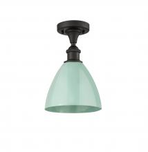 Innovations Lighting 516-1C-OB-MBD-75-SF - Plymouth - 1 Light - 8 inch - Oil Rubbed Bronze - Semi-Flush Mount