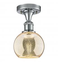Innovations Lighting 516-1C-PC-G128-6 - Athens - 1 Light - 6 inch - Polished Chrome - Semi-Flush Mount