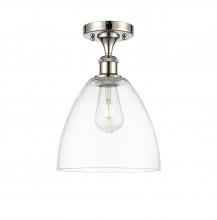 Innovations Lighting 516-1C-PN-GBD-92 - Bristol - 1 Light - 9 inch - Polished Nickel - Semi-Flush Mount