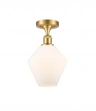 Innovations Lighting 516-1C-SG-G651-8 - Cindyrella - 1 Light - 8 inch - Satin Gold - Semi-Flush Mount