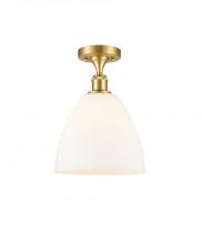 Innovations Lighting 516-1C-SG-GBD-91 - Bristol - 1 Light - 9 inch - Satin Gold - Semi-Flush Mount