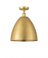 Innovations Lighting 516-1C-SG-MBD-12-SG - Bristol - 1 Light - 12 inch - Satin Gold - Semi-Flush Mount