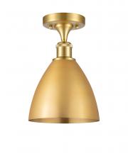 Innovations Lighting 516-1C-SG-MBD-75-SG - Bristol - 1 Light - 8 inch - Satin Gold - Semi-Flush Mount