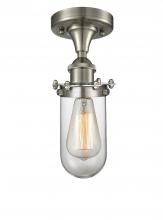 Innovations Lighting 516-1C-SN-232-CL - Kingsbury - 1 Light - 4 inch - Brushed Satin Nickel - Flush Mount