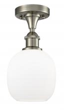 Innovations Lighting 516-1C-SN-G101-LED - Belfast - 1 Light - 6 inch - Brushed Satin Nickel - Flush Mount