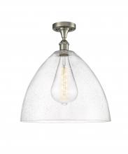 Innovations Lighting 516-1C-SN-GBD-164 - Bristol - 1 Light - 16 inch - Brushed Satin Nickel - Semi-Flush Mount