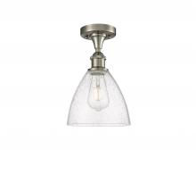 Innovations Lighting 516-1C-SN-GBD-754 - Bristol - 1 Light - 8 inch - Brushed Satin Nickel - Semi-Flush Mount