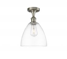 Innovations Lighting 516-1C-SN-GBD-92 - Bristol - 1 Light - 9 inch - Brushed Satin Nickel - Semi-Flush Mount