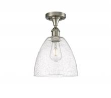 Innovations Lighting 516-1C-SN-GBD-94 - Bristol - 1 Light - 9 inch - Brushed Satin Nickel - Semi-Flush Mount