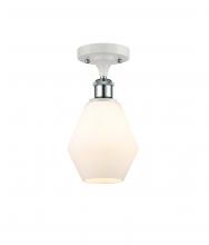 Innovations Lighting 516-1C-WPC-G651-6 - Cindyrella - 1 Light - 6 inch - White Polished Chrome - Semi-Flush Mount