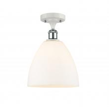 Innovations Lighting 516-1C-WPC-GBD-91 - Bristol - 1 Light - 9 inch - White Polished Chrome - Semi-Flush Mount