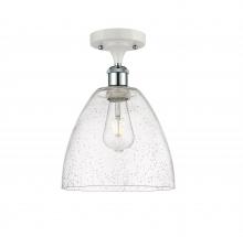 Innovations Lighting 516-1C-WPC-GBD-94 - Bristol - 1 Light - 9 inch - White Polished Chrome - Semi-Flush Mount