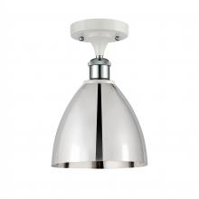 Innovations Lighting 516-1C-WPC-MBD-75-PC - Bristol - 1 Light - 8 inch - White Polished Chrome - Semi-Flush Mount