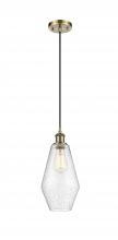 Innovations Lighting 516-1P-AB-G654-7 - Cindyrella - 1 Light - 7 inch - Antique Brass - Cord hung - Mini Pendant