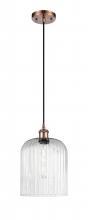 Innovations Lighting 516-1P-AC-G559-8SDY - Bridal Veil - 1 Light - 5 inch - Antique Copper - Cord hung - Mini Pendant