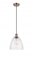 Innovations Lighting 516-1P-AC-GBD-94 - Bristol - 1 Light - 9 inch - Antique Copper - Cord hung - Mini Pendant