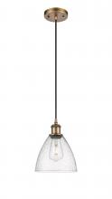 Innovations Lighting 516-1P-BB-GBD-754 - Bristol - 1 Light - 8 inch - Brushed Brass - Cord hung - Mini Pendant