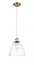 Innovations Lighting 516-1P-BB-GBD-92 - Bristol - 1 Light - 9 inch - Brushed Brass - Cord hung - Mini Pendant