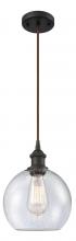 Innovations Lighting 516-1P-OB-G124-8 - Athens - 1 Light - 8 inch - Oil Rubbed Bronze - Cord hung - Mini Pendant