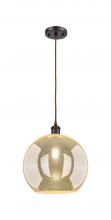 Innovations Lighting 516-1P-OB-G128-12 - Athens - 1 Light - 12 inch - Oil Rubbed Bronze - Cord hung - Mini Pendant