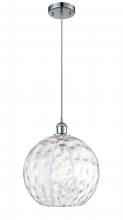 Innovations Lighting 516-1P-PC-G1215-12 - Athens Water Glass - 1 Light - 12 inch - Polished Chrome - Cord hung - Mini Pendant