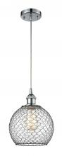 Innovations Lighting 516-1P-PC-G122-8CBK - Farmhouse Chicken Wire - 1 Light - 8 inch - Polished Chrome - Cord hung - Mini Pendant