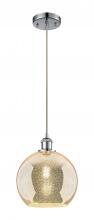 Innovations Lighting 516-1P-PC-G128-10 - Athens - 1 Light - 10 inch - Polished Chrome - Cord hung - Mini Pendant
