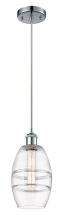 Innovations Lighting 516-1P-PC-G557-6CL - Vaz - 1 Light - 6 inch - Polished Chrome - Cord hung - Mini Pendant