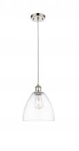 Innovations Lighting 516-1P-PN-GBD-92 - Bristol - 1 Light - 9 inch - Polished Nickel - Cord hung - Mini Pendant