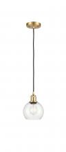 Innovations Lighting 516-1P-SG-G122-6 - Athens - 1 Light - 6 inch - Satin Gold - Cord hung - Mini Pendant