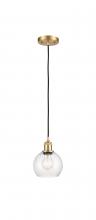 Innovations Lighting 516-1P-SG-G124-6 - Athens - 1 Light - 6 inch - Satin Gold - Cord hung - Mini Pendant