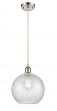 Innovations Lighting 516-1P-SN-G125-10-LED - Athens - 1 Light - 10 inch - Brushed Satin Nickel - Cord hung - Mini Pendant