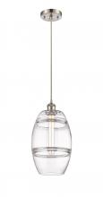 Innovations Lighting 516-1P-SN-G557-8CL - Vaz - 1 Light - 8 inch - Brushed Satin Nickel - Cord hung - Mini Pendant