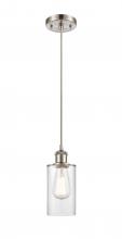 Innovations Lighting 516-1P-SN-G802 - Clymer - 1 Light - 4 inch - Brushed Satin Nickel - Cord hung - Mini Pendant