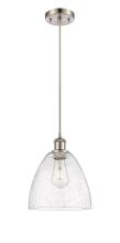 Innovations Lighting 516-1P-SN-GBD-94 - Bristol - 1 Light - 9 inch - Brushed Satin Nickel - Cord hung - Mini Pendant