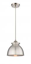 Innovations Lighting 516-1P-SN-M14-SN - Adirondack - 1 Light - 8 inch - Brushed Satin Nickel - Cord hung - Mini Pendant