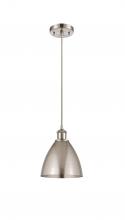 Innovations Lighting 516-1P-SN-MBD-75-SN - Bristol - 1 Light - 8 inch - Brushed Satin Nickel - Cord hung - Mini Pendant