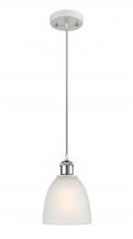 Innovations Lighting 516-1P-WPC-G381 - Castile - 1 Light - 6 inch - White Polished Chrome - Cord hung - Mini Pendant