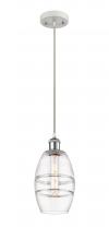 Innovations Lighting 516-1P-WPC-G557-6CL - Vaz - 1 Light - 6 inch - White Polished Chrome - Cord hung - Mini Pendant