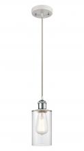 Innovations Lighting 516-1P-WPC-G802 - Clymer - 1 Light - 4 inch - White Polished Chrome - Cord hung - Mini Pendant