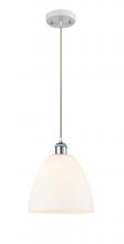 Innovations Lighting 516-1P-WPC-GBD-91 - Bristol - 1 Light - 9 inch - White Polished Chrome - Cord hung - Mini Pendant