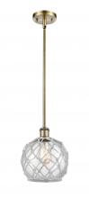 Innovations Lighting 516-1S-AB-G122-8RW - Farmhouse Rope - 1 Light - 8 inch - Antique Brass - Stem hung - Mini Pendant